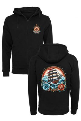 Old school ship tattoo - Zipped hoodie