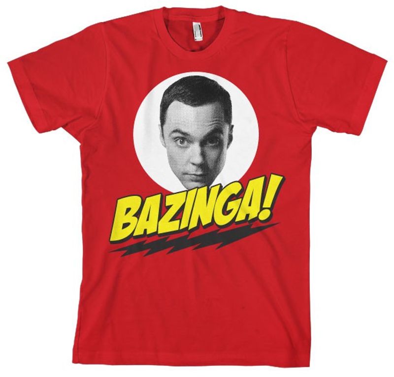 Bazinga Sheldons head t-shirt