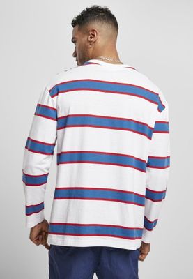 Men's long-sleeved wide-striped oversize sweater