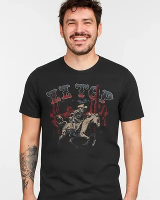 ZZ Top Skeleton Cowboy T-shirt i svart