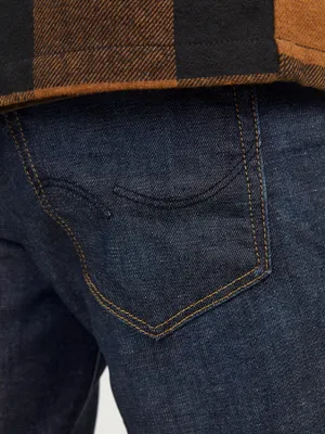 Slim fit jeans herr mörkblå - GLENN