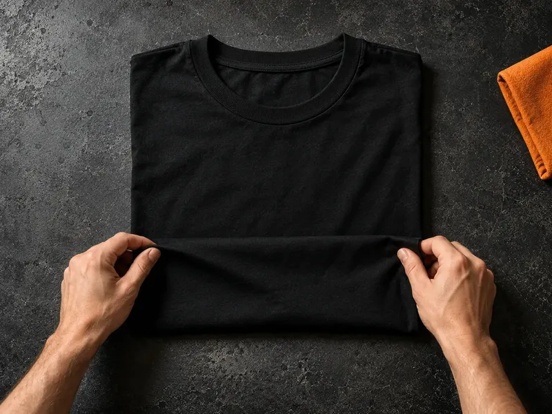 Hvordan folder man en T-shirt?