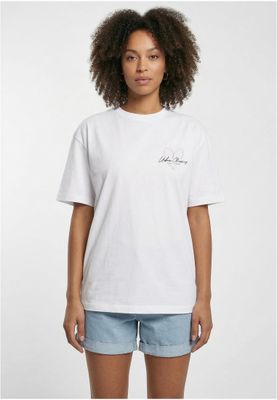 T-shirt för dam med logotyp bröst regular – vit (variant)