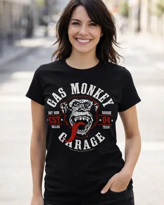 Gas Monkey Garage Round Seal Girly Tee