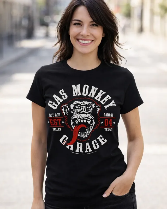 Gas Monkey Garage Round Seal Girly Tee