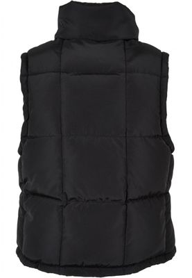 Ladies' reversible short puffer vest