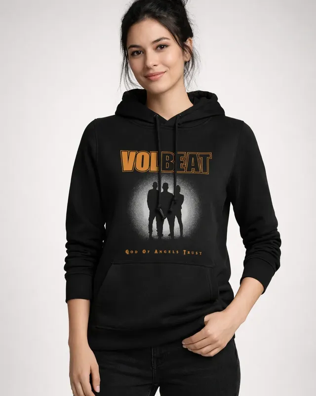 Volbeat God of Angel Trust Blur Photo Huvtröja dam i svart