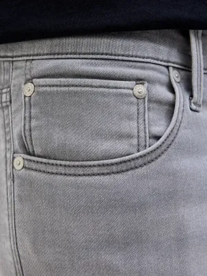 Grå denimshorts herr – regular fit