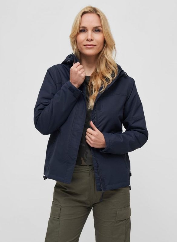 Lined windbreaker navy blue - Women