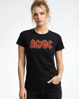 AC/DC Angus Young Girly Tee