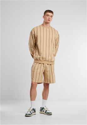 Printed Pinstripe Shorts