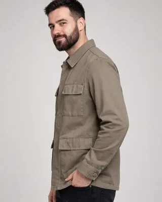 Brandit BDU Twill skjortjacka herr – olivgrön