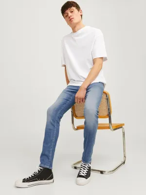 Slim fit jeans GLENN fox för herr – blue denim