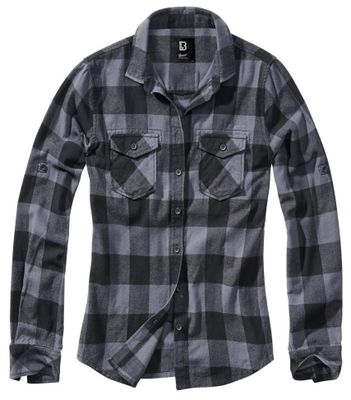 Women's flannel shirt - black/grey