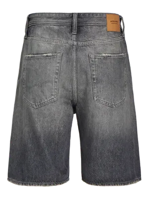 Baggy Fit Stonewash Denim Shorts för män