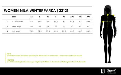 Women Nila Winterparka med fuskpälshuva - svart