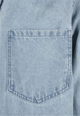 Ladies Oversized Denim Shirt Dress