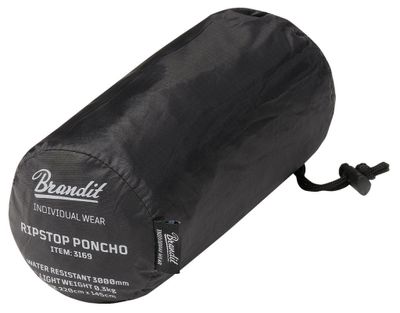 Rain poncho with rip stop