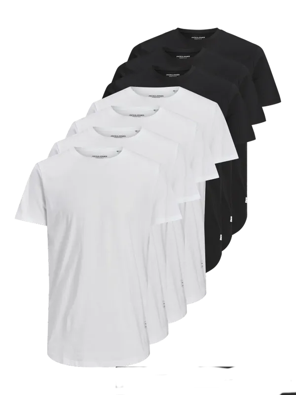7-pack T-shirts med runt avslut