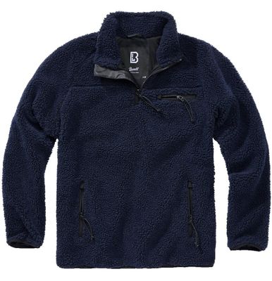 Navy blue fleece jacket teddy pullover