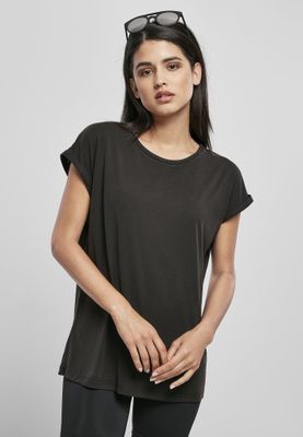 Ladies top with rolled up arms