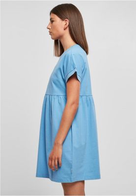 Afslappet T-shirtkjole med rynket nederdel