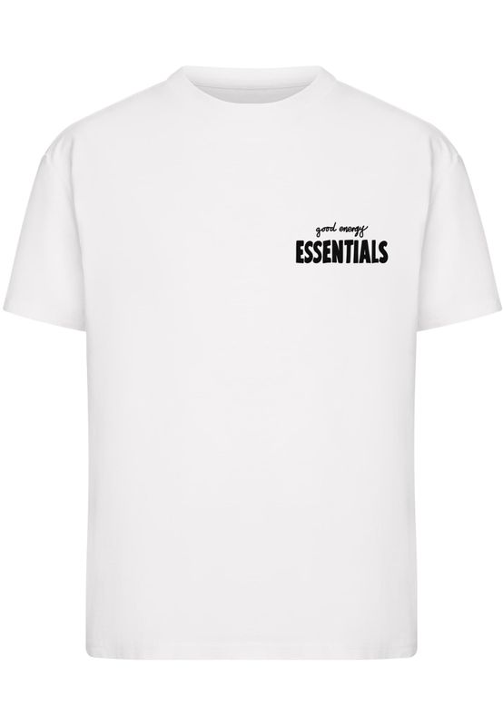 T-shirt i bomullsjersey med good Energy – vit