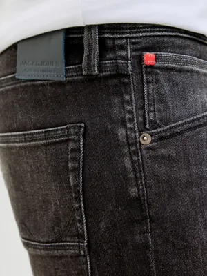 Fox Optimistiska Jeansshorts Svart Medelhög Passform