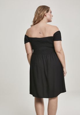 Short dress whit smock plus size