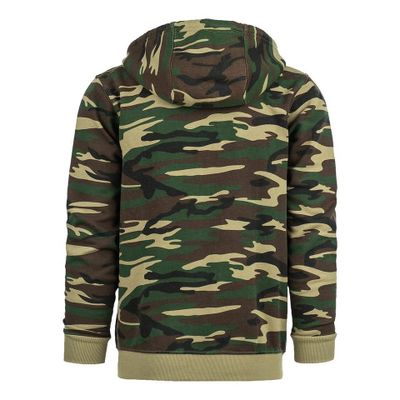 101st Airborne Eagle camo zipped hoodie