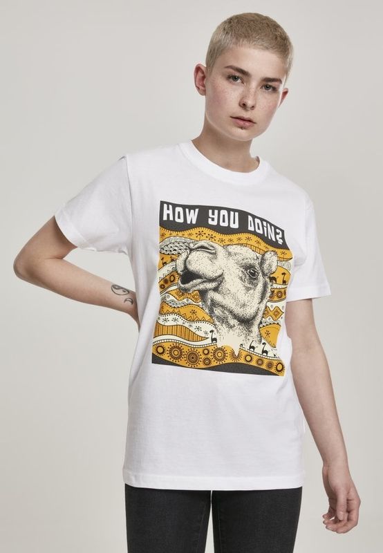Women's t-shirt with camel