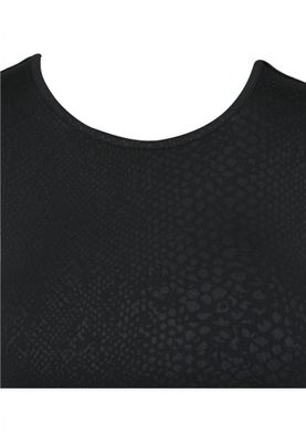 Short snake patterned top