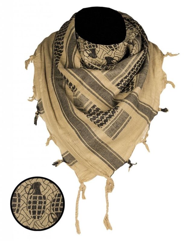 Shemagh coyote/black pineapple