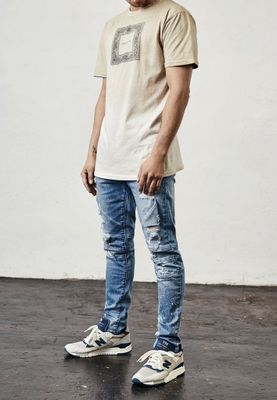 C&S Paneled Denim Pants