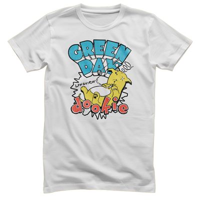 Green Day Longview Dookie T-shirt i vit