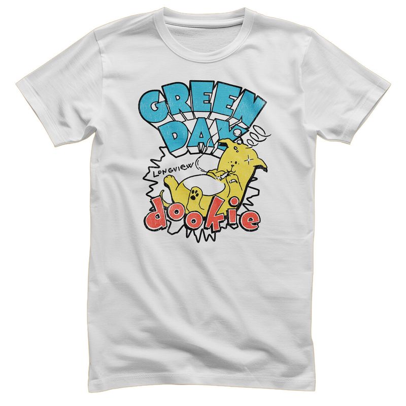 Green Day Longview Dookie T-shirt i vit