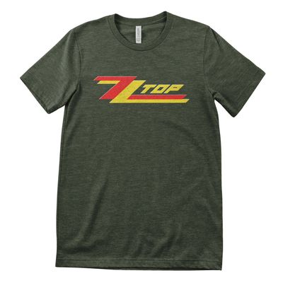 ZZ Top Misprint Logotype T-shirt i oliveheather