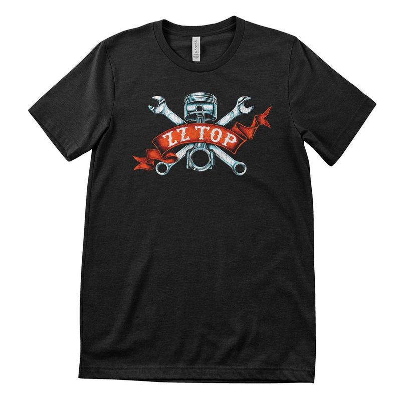 ZZ Top Piston Flag T-shirt i svart