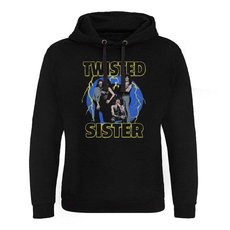 Twisted Sister Vintage Lightning Epic Huvtröja i svart
