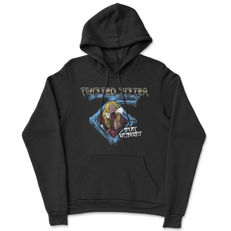 Twisted Sister Stay Hungry Huvtröja i svart