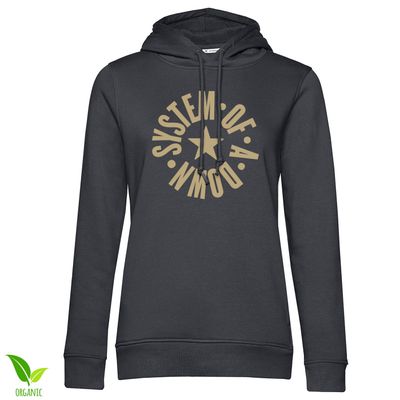 System of a Down Circle Star Logo Girly Huvtröja dam i mörkgrå