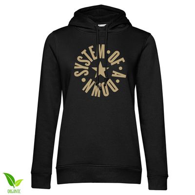System of a Down Circle Star Logo Girly Huvtröja dam i svart