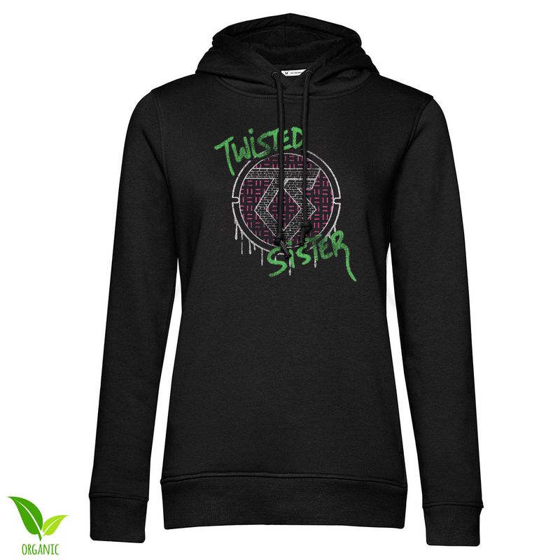 Twisted Sister Bone Splash Girly Huvtröja dam i svart