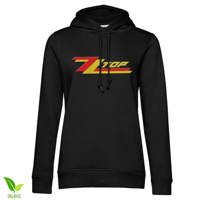 ZZ Top Misprint Logotype Girly Huvtröja dam i svart