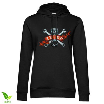 ZZ Top Piston Flag Girly Huvtröja dam i svart
