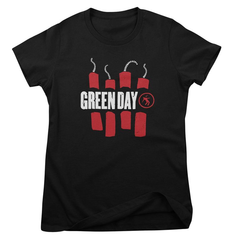 Green Day Dynamites T-shirt dam i svart