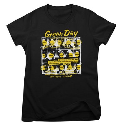 Green Day Nimrod Grid T-shirt dam i svart