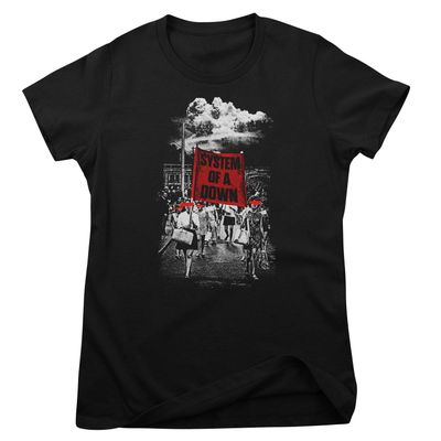 System of a Down Banner March T-shirt dam i svart