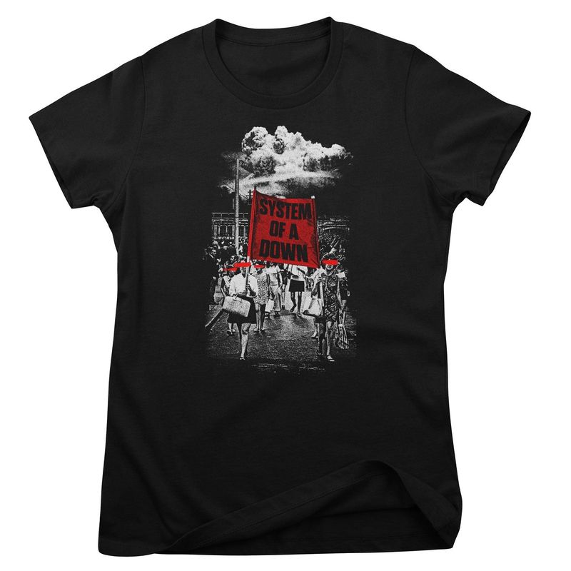 System of a Down Banner March T-shirt dam i svart
