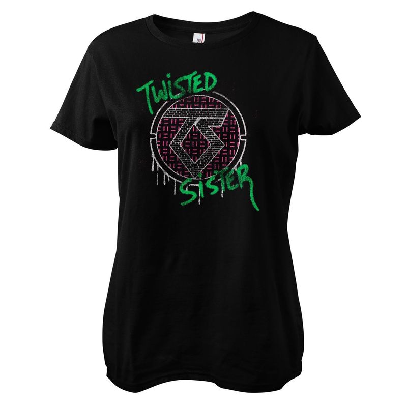 Twisted Sister Bone Splash T-shirt dam i svart